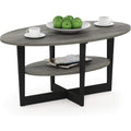 Table d'appoint gris en bois avec rangement