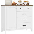Buffet gris clair pour couloir, a 1 porte 2 tiroirs MDF