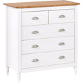 Commode gris clair parfaite entree 5 tiroirs