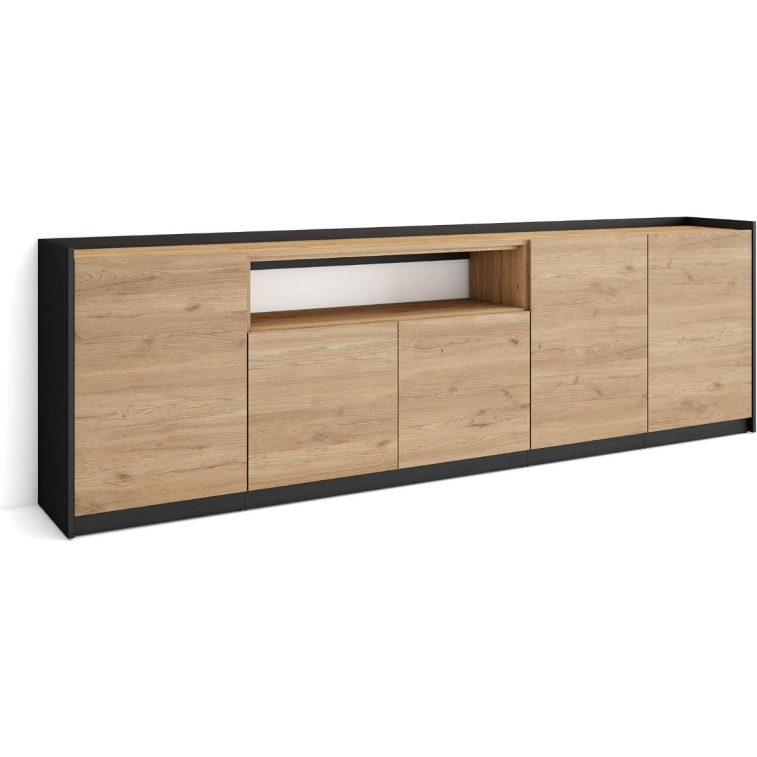 Buffet pour cuisine marron 5 portes