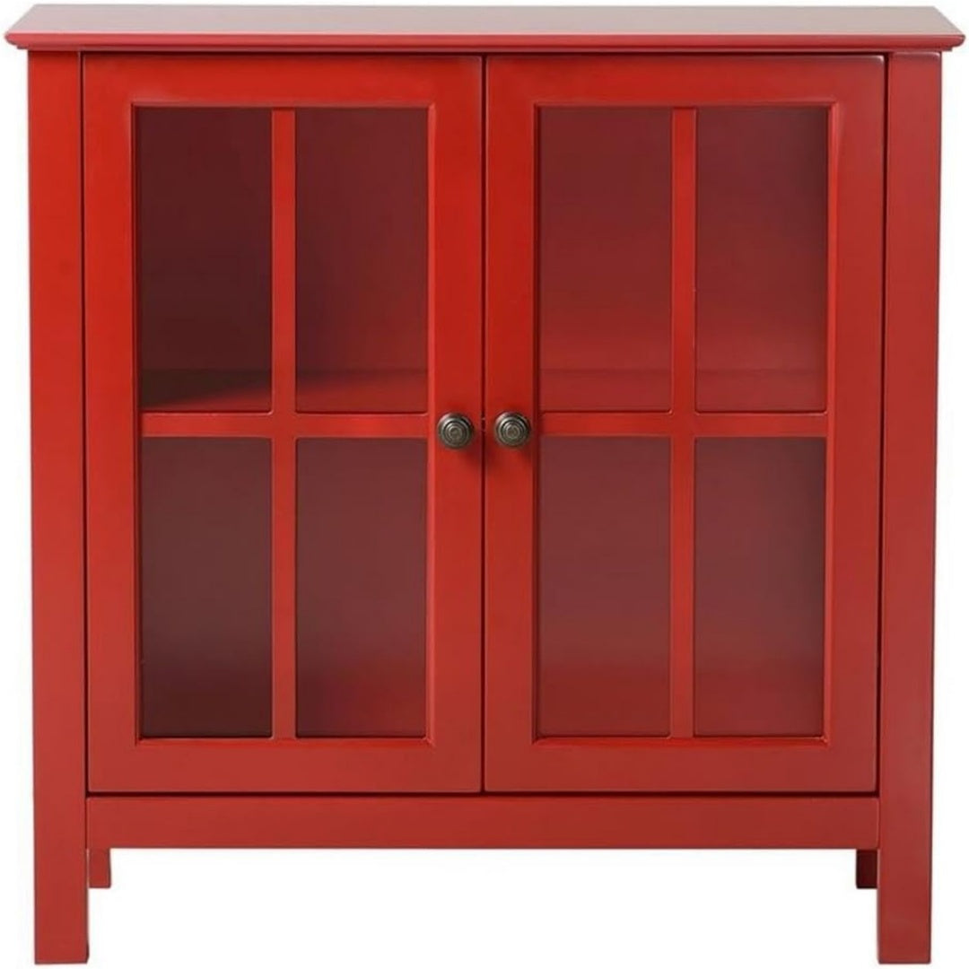 Armoire vitree design cachet vintage rose en verre
