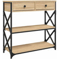 Console marron en bois d'ingenierie ideal pour salon