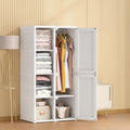 Armoire beige pratique 5 portes