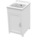 Colonne lavabo gris clair 50 cm, gain de place