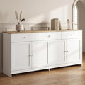 Gris clair enfilade allure contemporaine, 37 x 160 x 75 cm
