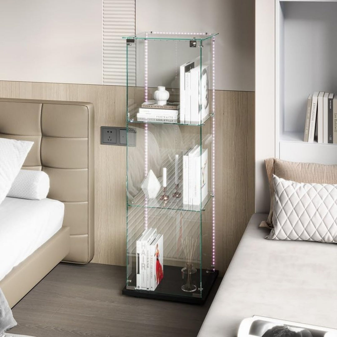 Vitrine dexposition en verre 1 porte