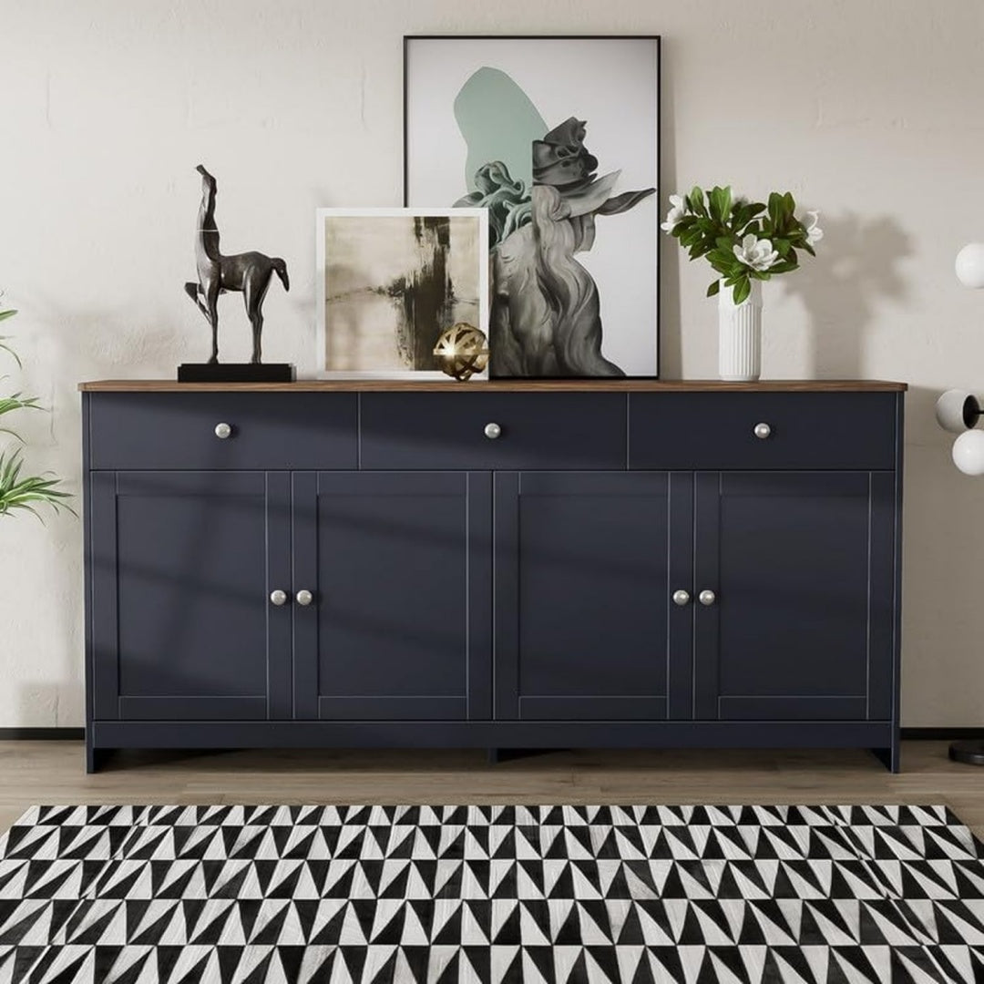 Buffet gris fonce allure intemporelle