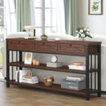 Table console en bois massif et chene