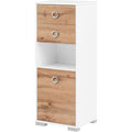 Buffet haut de rangement teinte marron, en chene, capacite optimale
