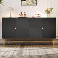 Pratique buffet gris fonce 40 x 160 x 82 cm