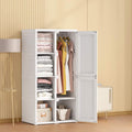 Armoire structure metallique beige sur roulettes