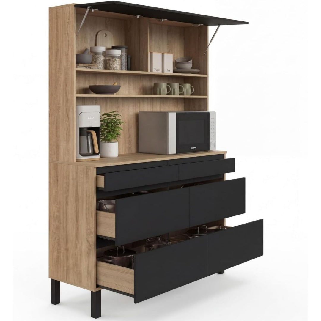 Buffet contemporain 4 tiroirs en bois