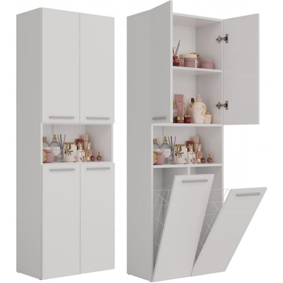 Colonne de rangement epuree 2 portes structure metallique