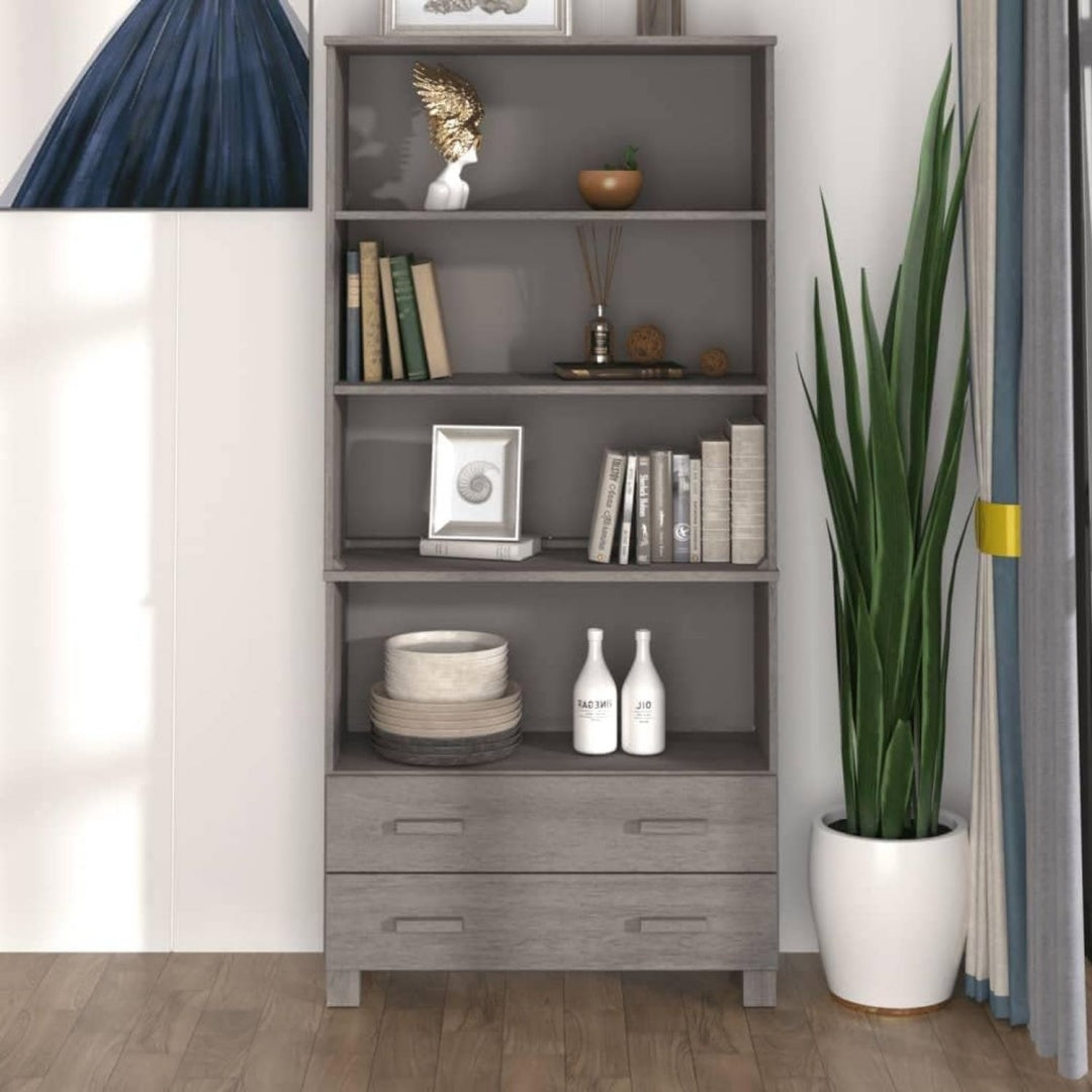 Buffet rustique en bois massif et bois de pin