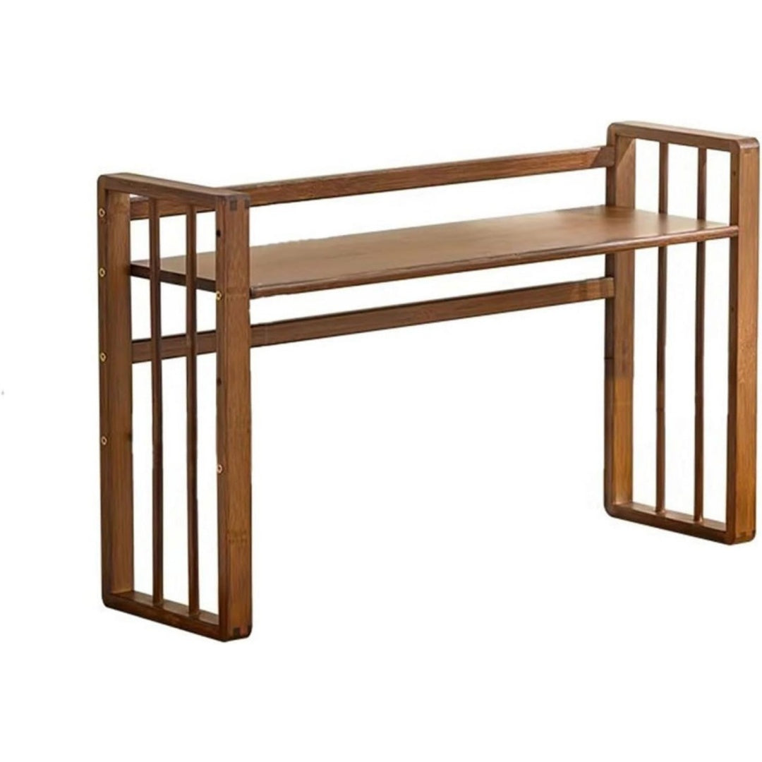 Espace, etagere bibliotheque marron en bambou 10 x 10 x 10 cm