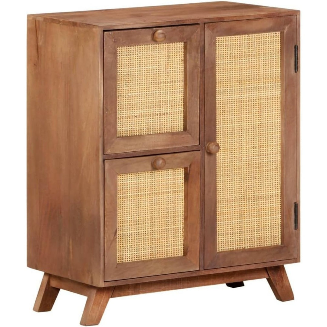 Buffet marron en bois massif