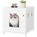 Meuble toilette design moderne gris clair 47 x 53 x 52 cm