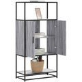Buffet gris pour le bureau